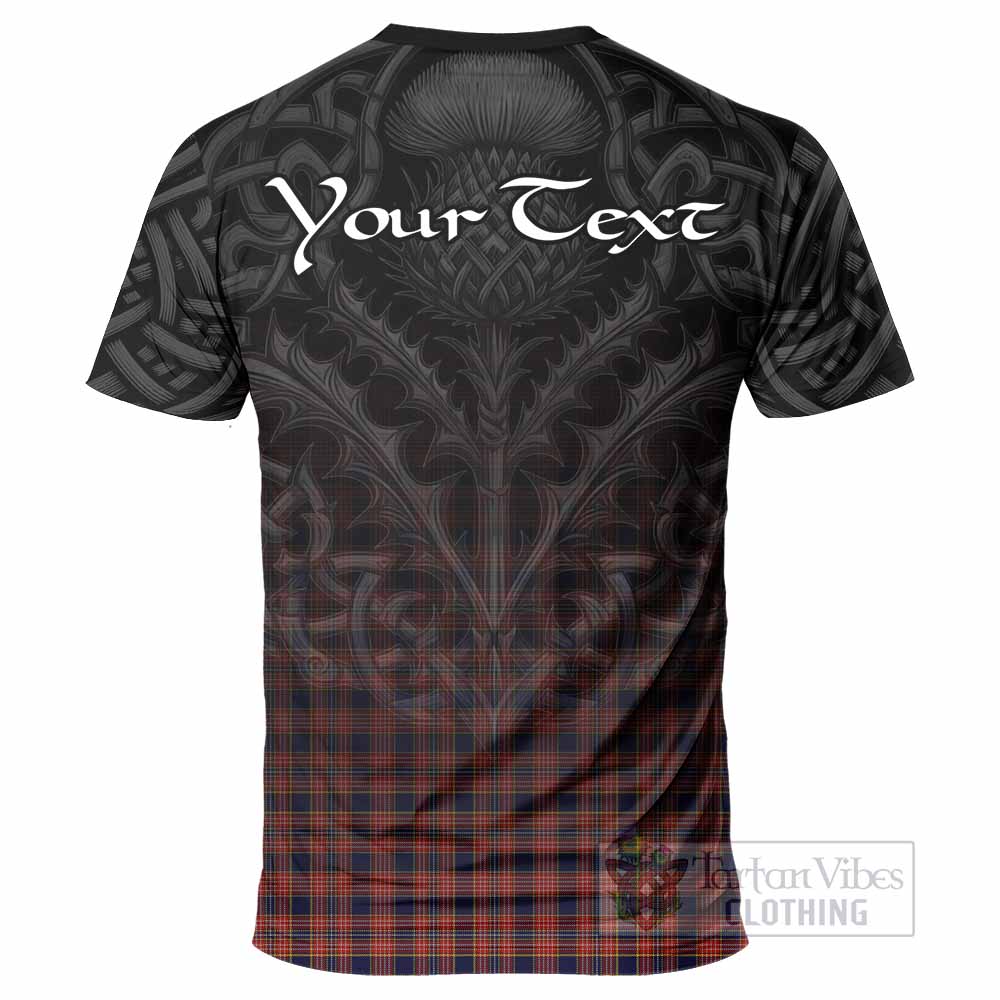 Tartan Vibes Clothing Ogilvie (Ogilvy) Tartan T-Shirt with Family Crest Celtic Thistle Vibes