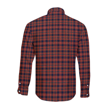 Ogilvie (Ogilvy) Tartan Long Sleeve Button Up Shirt with Family Crest