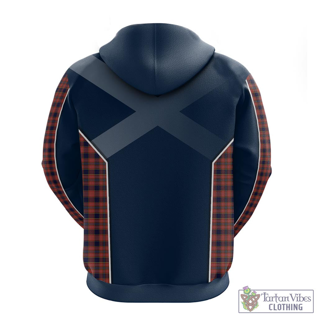 Tartan Vibes Clothing Ogilvie (Ogilvy) Tartan Hoodie with Family Crest and Scottish Thistle Vibes Sport Style