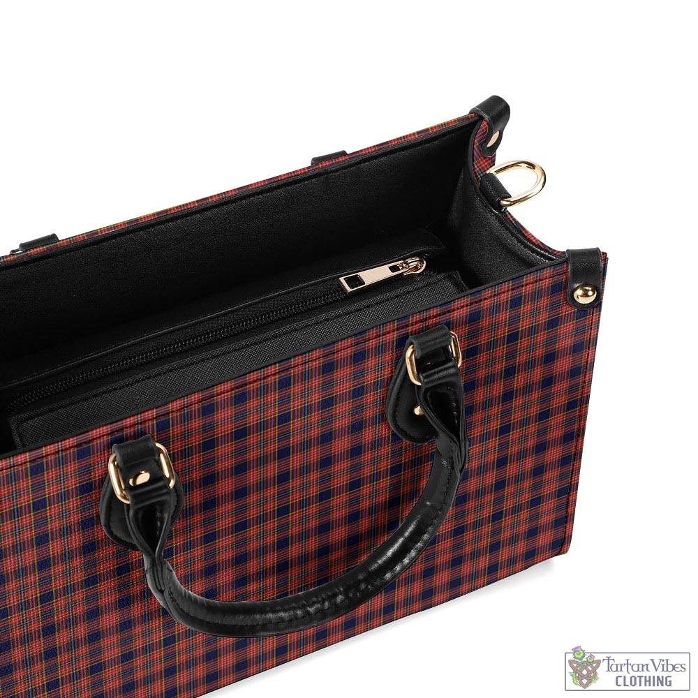 Tartan Vibes Clothing Ogilvie (Ogilvy) Tartan Luxury Leather Handbags