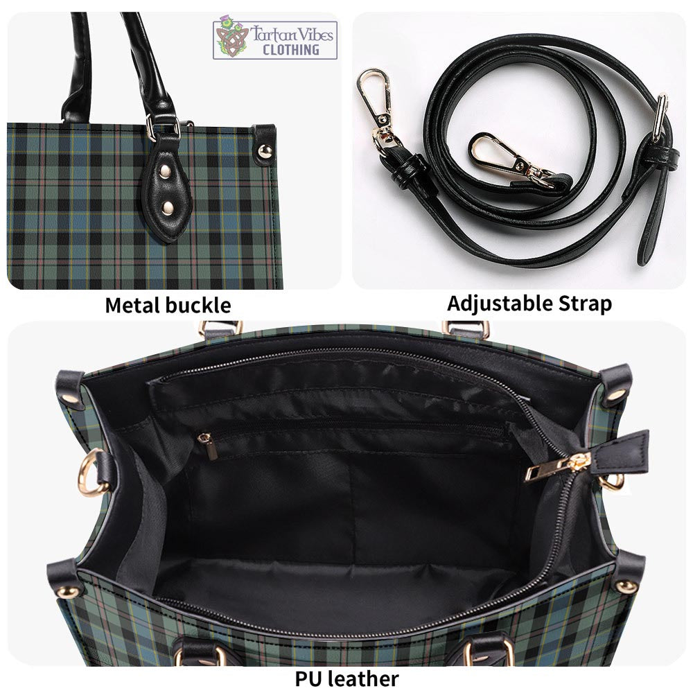 Tartan Vibes Clothing Ogilvie (Ogilvy) Hunting Tartan Luxury Leather Handbags