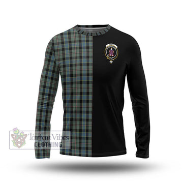 Ogilvie (Ogilvy) Hunting Tartan Long Sleeve T-Shirt with Family Crest and Half Of Me Style