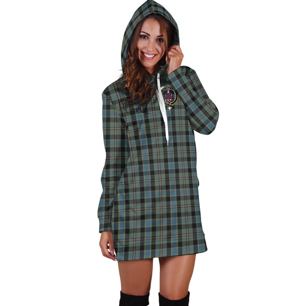 Ogilvie (Ogilvy) Hunting Tartan Hoodie Dress with Family Crest - Tartan Vibes Clothing