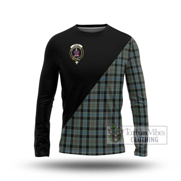 Ogilvie (Ogilvy) Hunting Tartan Long Sleeve T-Shirt with Family Crest and Military Logo Style