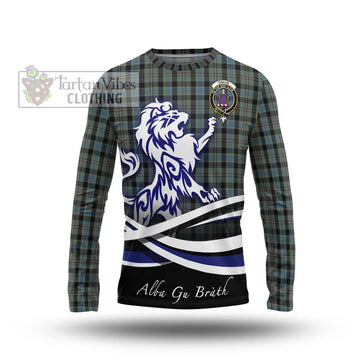 Ogilvie (Ogilvy) Hunting Tartan Long Sleeve T-Shirt with Alba Gu Brath Regal Lion Emblem