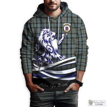 Ogilvie (Ogilvy) Hunting Tartan Hoodie with Alba Gu Brath Regal Lion Emblem