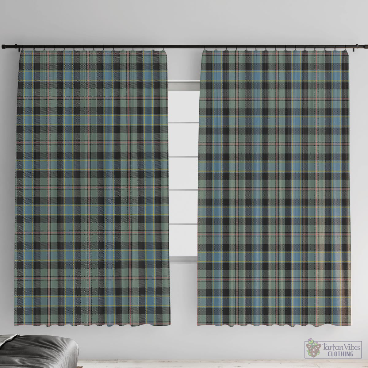 Ogilvie (Ogilvy) Hunting Tartan Window Curtain