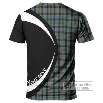 Ogilvie (Ogilvy) Hunting Tartan T-Shirt with Family Crest Circle Style