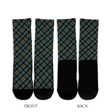 Ogilvie (Ogilvy) Hunting Tartan Crew Socks Cross Tartan Style