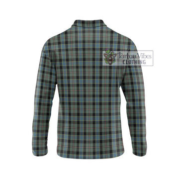 Ogilvie (Ogilvy) Hunting Tartan Long Sleeve Polo Shirt with Family Crest DNA In Me Style