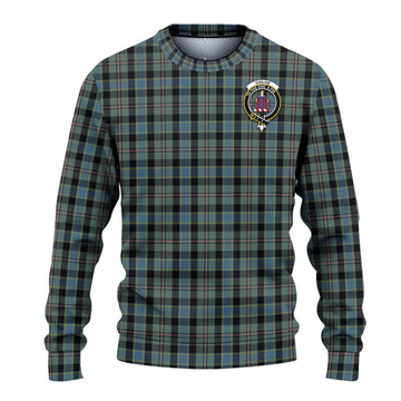 Ogilvie (Ogilvy) Hunting Tartan Ugly Sweater with Family Crest