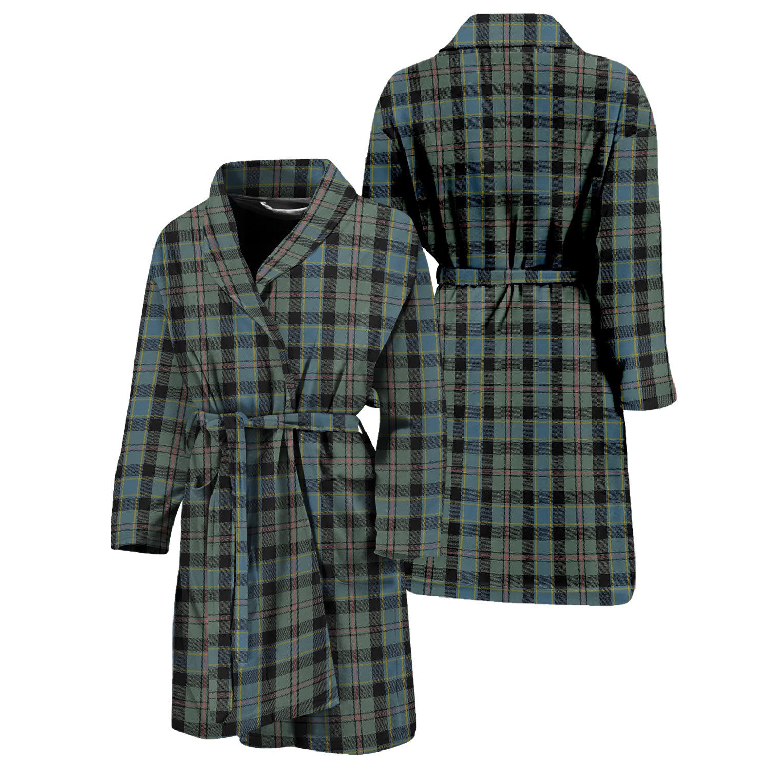 Ogilvie (Ogilvy) Hunting Tartan Bathrobe Unisex M - Tartan Vibes Clothing