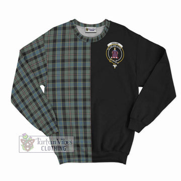 Ogilvie (Ogilvy) Hunting Tartan Sweatshirt with Family Crest and Half Of Me Style