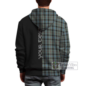 Ogilvie (Ogilvy) Hunting Tartan Hoodie with Family Crest and Half Of Me Style