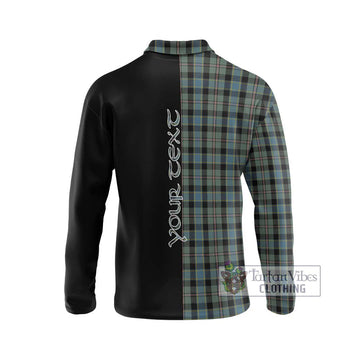 Ogilvie (Ogilvy) Hunting Tartan Long Sleeve Polo Shirt with Family Crest and Half Of Me Style