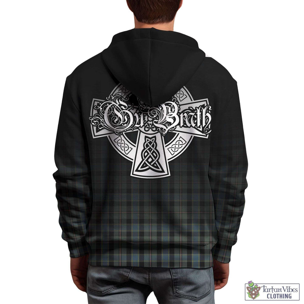 Tartan Vibes Clothing Ogilvie (Ogilvy) Hunting Tartan Hoodie Featuring Alba Gu Brath Family Crest Celtic Inspired