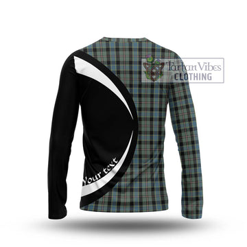 Ogilvie (Ogilvy) Hunting Tartan Long Sleeve T-Shirt with Family Crest Circle Style