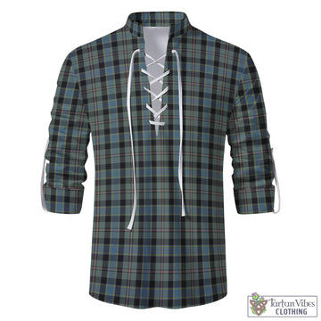 Ogilvie (Ogilvy) Hunting Tartan Men's Scottish Traditional Jacobite Ghillie Kilt Shirt