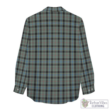 Ogilvie (Ogilvy) Hunting Tartan Women's Casual Shirt with Family Crest