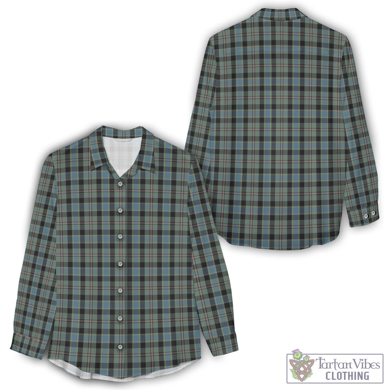 Ogilvie (Ogilvy) Hunting Tartan Womens Casual Shirt