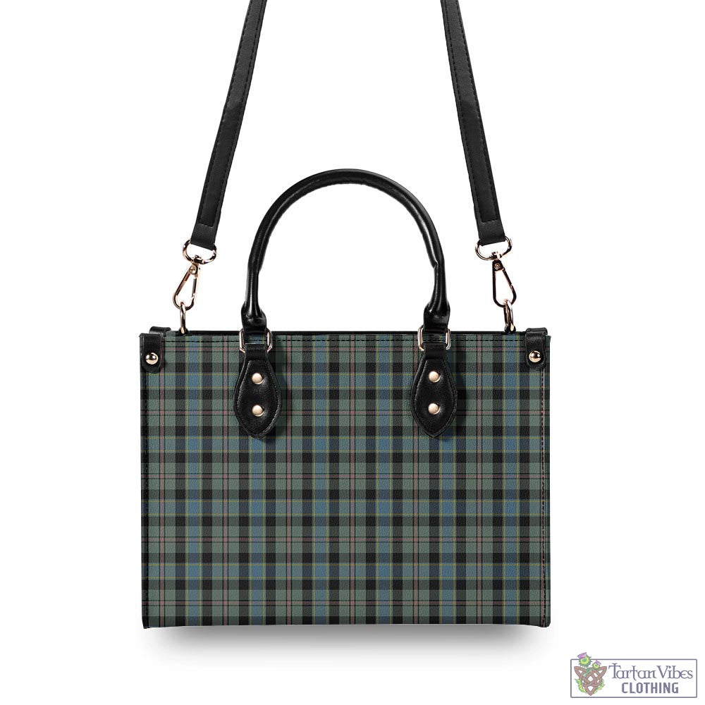 Tartan Vibes Clothing Ogilvie (Ogilvy) Hunting Tartan Luxury Leather Handbags