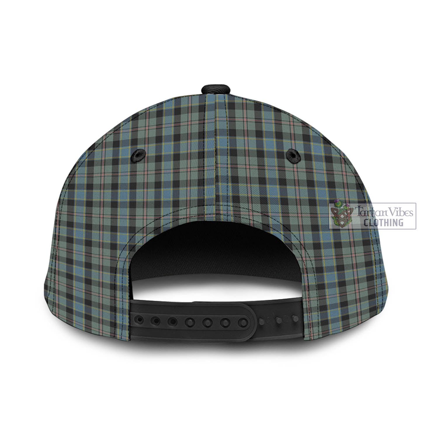 Tartan Vibes Clothing Ogilvie (Ogilvy) Hunting Tartan Classic Cap with Family Crest In Me Style