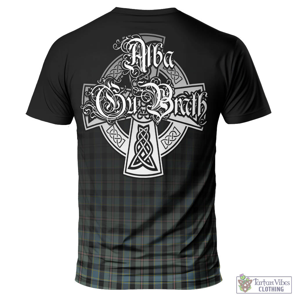 Tartan Vibes Clothing Ogilvie (Ogilvy) Hunting Tartan T-Shirt Featuring Alba Gu Brath Family Crest Celtic Inspired