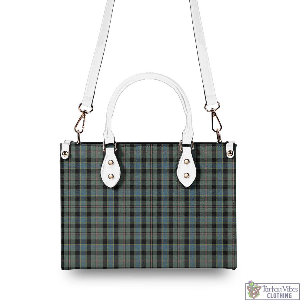 Tartan Vibes Clothing Ogilvie (Ogilvy) Hunting Tartan Luxury Leather Handbags