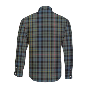 Ogilvie (Ogilvy) Hunting Tartan Long Sleeve Button Up Shirt with Family Crest