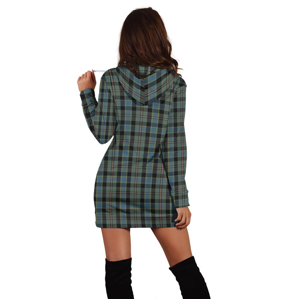 Ogilvie (Ogilvy) Hunting Tartan Hoodie Dress with Family Crest - Tartan Vibes Clothing