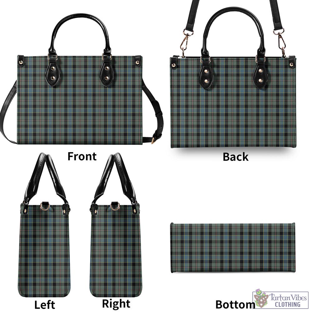 Tartan Vibes Clothing Ogilvie (Ogilvy) Hunting Tartan Luxury Leather Handbags