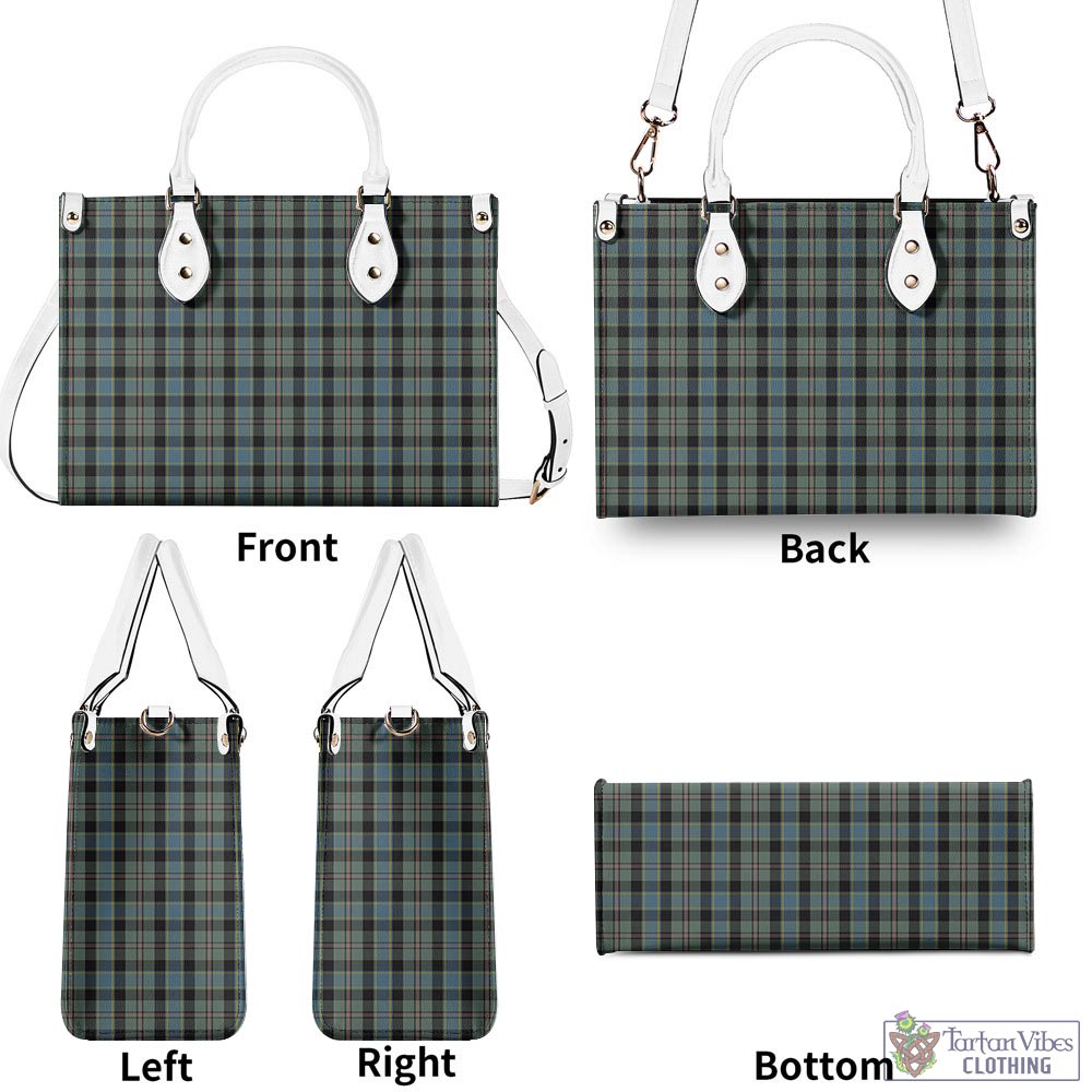 Tartan Vibes Clothing Ogilvie (Ogilvy) Hunting Tartan Luxury Leather Handbags