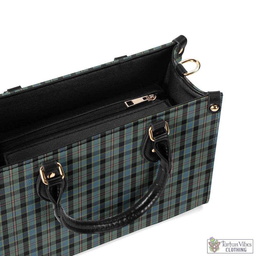 Tartan Vibes Clothing Ogilvie (Ogilvy) Hunting Tartan Luxury Leather Handbags