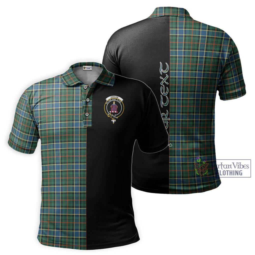 Ogilvie (Ogilvy) Hunting Ancient Tartan Polo Shirt with Family Crest and Half Of Me Style Kid - Tartanvibesclothing Shop