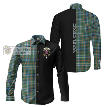 Ogilvie (Ogilvy) Hunting Ancient Tartan Long Sleeve Button Shirt with Family Crest and Half Of Me Style