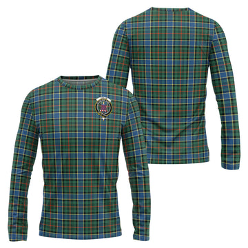 Ogilvie (Ogilvy) Hunting Ancient Tartan Long Sleeve T-Shirt with Family Crest