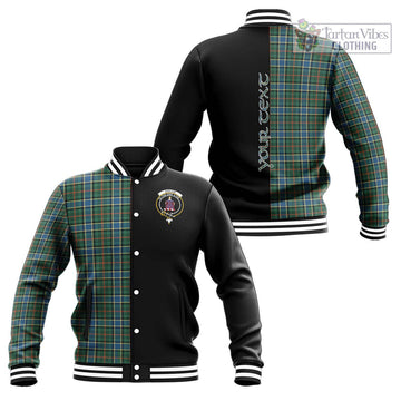 Ogilvie (Ogilvy) Hunting Ancient Tartan Baseball Jacket with Family Crest and Half Of Me Style