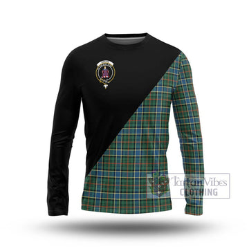 Ogilvie (Ogilvy) Hunting Ancient Tartan Long Sleeve T-Shirt with Family Crest and Military Logo Style