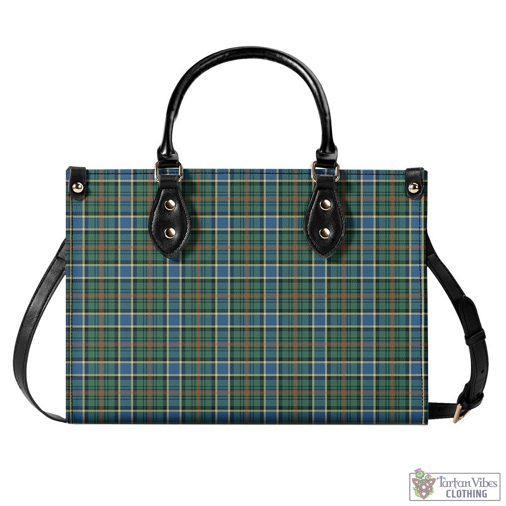 Tartan Vibes Clothing Ogilvie (Ogilvy) Hunting Ancient Tartan Luxury Leather Handbags