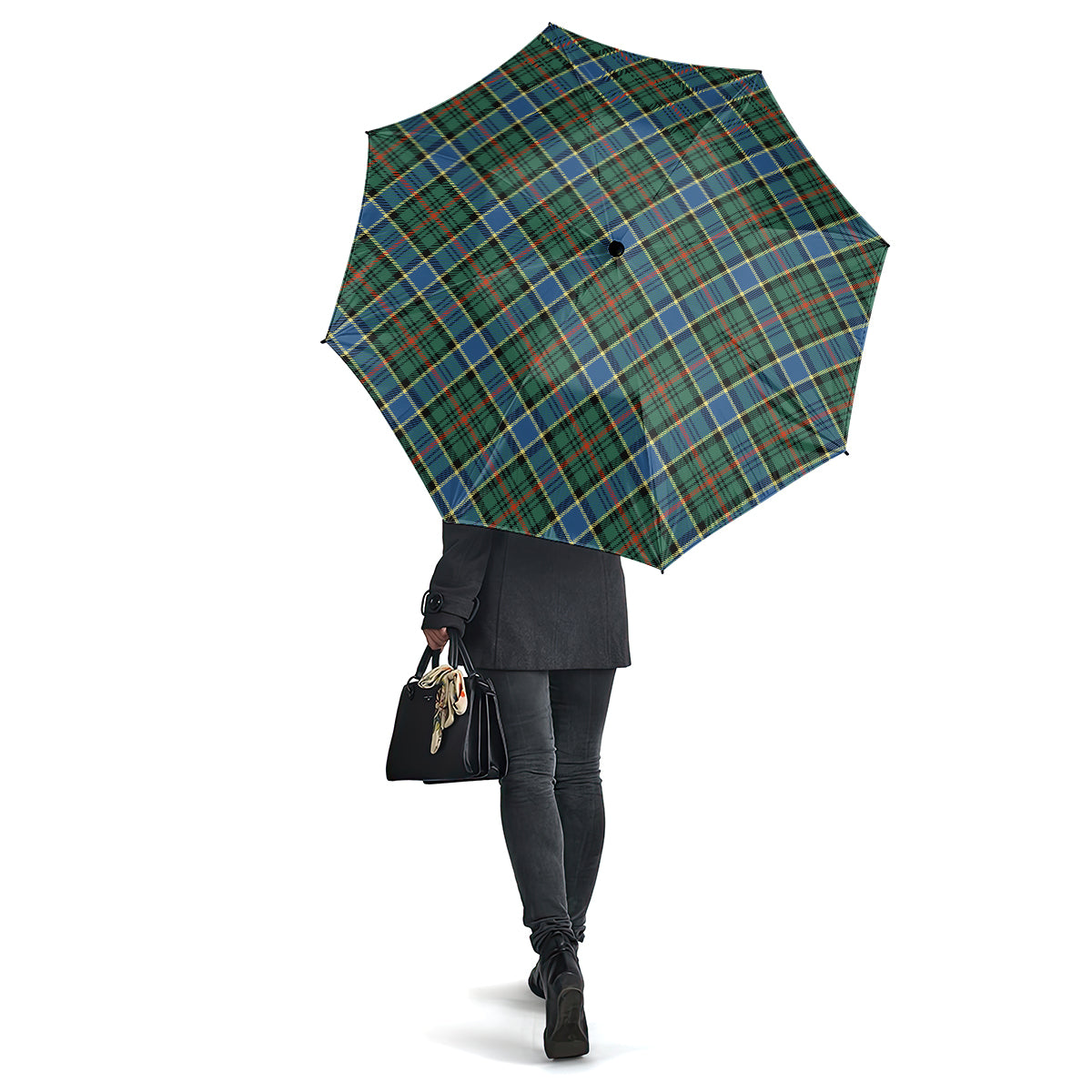 Ogilvie (Ogilvy) Hunting Ancient Tartan Umbrella One Size - Tartanvibesclothing