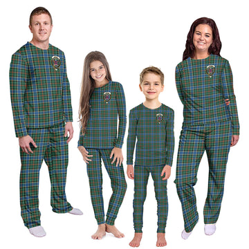 Ogilvie (Ogilvy) Hunting Ancient Tartan Pajamas Family Set with Family Crest