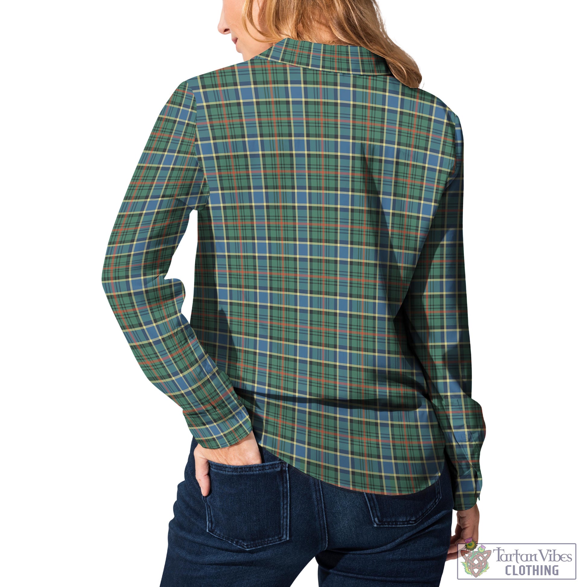 Ogilvie (Ogilvy) Hunting Ancient Tartan Womens Casual Shirt