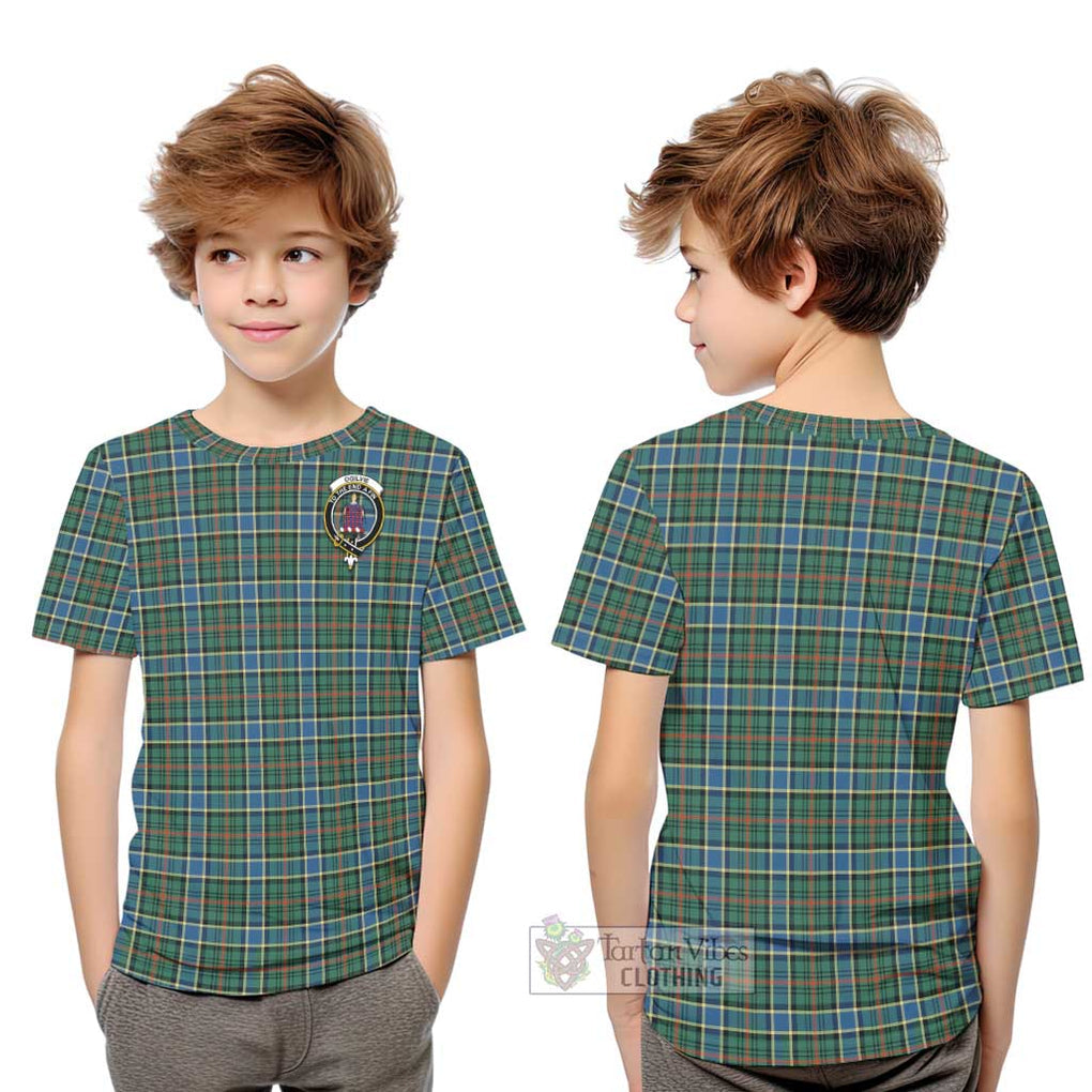 Ogilvie (Ogilvy) Hunting Ancient Tartan Kid T-Shirt with Family Crest Youth XL Size14 - Tartanvibesclothing Shop