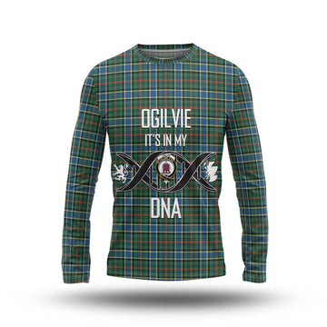 Ogilvie (Ogilvy) Hunting Ancient Tartan Long Sleeve T-Shirt with Family Crest DNA In Me Style