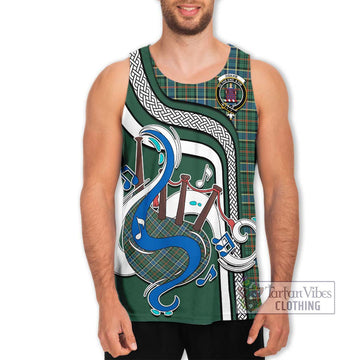 Ogilvie (Ogilvy) Hunting Ancient Tartan Men's Tank Top with Epic Bagpipe Style