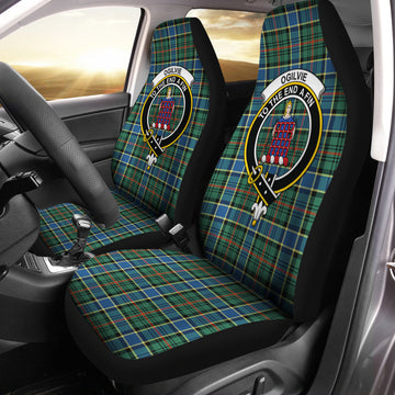 Ogilvie (Ogilvy) Hunting Ancient Tartan Car Seat Cover with Family Crest