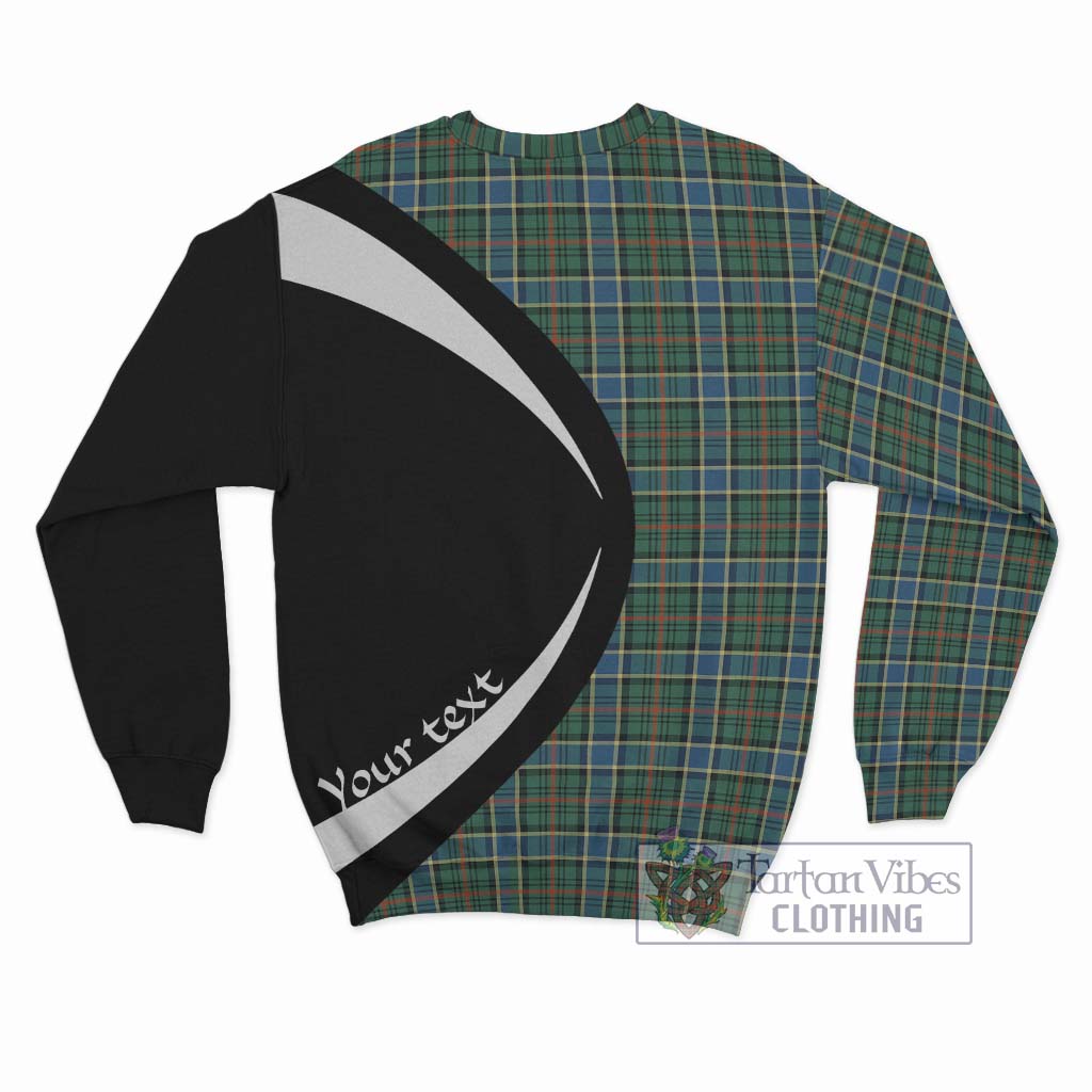 Ogilvie (Ogilvy) Hunting Ancient Tartan Sweatshirt with Family Crest Circle Style - Tartan Vibes Clothing