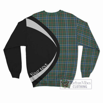 Ogilvie (Ogilvy) Hunting Ancient Tartan Sweatshirt with Family Crest Circle Style