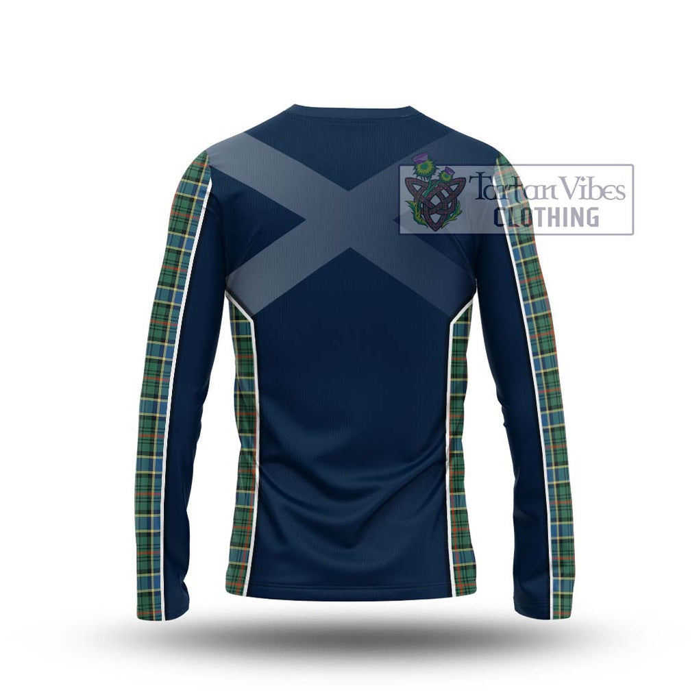 Ogilvie (Ogilvy) Hunting Ancient Tartan Long Sleeve T-Shirt with Family Crest and Lion Rampant Vibes Sport Style - Tartan Vibes Clothing