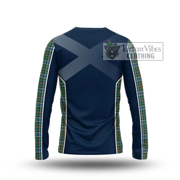 Ogilvie (Ogilvy) Hunting Ancient Tartan Long Sleeve T-Shirt with Family Crest and Lion Rampant Vibes Sport Style